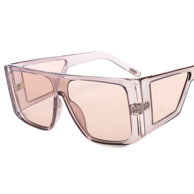 Men's Sunglasses One Piece Sunglasses Large Frame Sunglasses One Piece Sunglasses Fashionable Square Glasses_viptrois.com