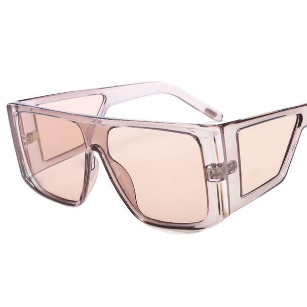 Men's Sunglasses One Piece Sunglasses Large Frame Sunglasses One Piece Sunglasses Fashionable Square Glasses_viptrois.com