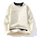 Nordmann Two-Piece Knitted Sweater Men's Towel Embroidery 3D Autumn Winter Warm Coat Loose Lazy Style Foreign Trade_viptrois.com
