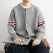 Men's Jacquard Knit Cardigan – Trendy Oversized Button-Up Sweater (M-XXXXL) | Streetwear & Casual_viptrois.com