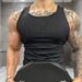 Men's Clothing Men's Solid Color Quick Drying Ribbed Sleeveless Vest Breathable Training Top Sweat Wicking Sports Vest For Summer_viptrois.com
