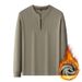 Casual Stand-up Collar Half-zipper Sweater, Solid Color Fleece Thickened Large-size Long-sleeved Bottoming Shirt_viptrois.com