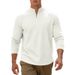 Men's Casual Stand Collar Half-Zip Sweatshirt With Jacquard Design - Lightweight Loose Fit Pullover For Autumn Winter_viptrois.com