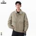 Vintage Workwear Jacket For Men - American High Street Style Loose Fit Casual Outerwear In Army Green_viptrois.com