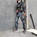 Men's Clothing Straight Pants Design Sense Jeans Stitching Retro Heavyweight Trousers_viptrois.com