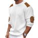 Men's Clothing Autumn And Winter New Men's Knitted Sweater Round Neck Long Sleeve Stitching Pullover Sweater Slim Sweater_viptrois.com