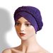 Premium Milk Silk Turban Hijab – Solid Color Monochrome Headwrap (Breathable Braided Headscarf Hat For Women, Soft & Stretchable)_viptrois.com