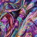 Muslim headscarf Classic Purple Cashew Scarf Women's Square Serding Muslim Headscarf Scarf_viptrois.com