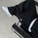 Men's Clothing Foreign Trade European And American Spring Small Logo Embroidery Men And Women Couple Street Casual Pants Loose Y2K Rap_viptrois.com