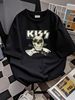 KISS 2012 Tour Blue Skull Guitars Short Sleeve Crew Neck Alstyle T-Shirt Top 2X Stretched Casual Versatile Comfortable Designer Clothes Fashion_viptrois.com