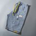Men's Clothing Summer Elastic Waist Men's Denim Shorts Loose High Elastic Comfortable Mid Waist Denim Shorts_viptrois.com