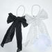 2025 Spring New Product Pearl Silk Korean Long Strip High End Small Leopard Black And White Wave Dot Light Luxury Scarf_viptrois.com