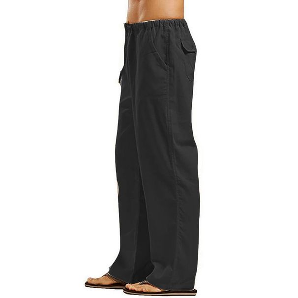 Herrenhose, Lockere, Coole, Lässige Lange Hose, Elastische Taille, Lange Hose, Lässig, Große Größe, Streetwear, Leichte Hose_viptrois.com