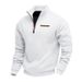 Men's Clothing Plus Velvet Stand Collar Pullover Half-Zip Fleece-Lined Casual Pullover Hoodie - Lightweight, Breathable & Stylish For Spring/Fall_viptrois.com