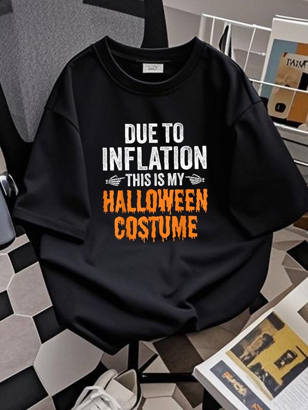 Funny Halloween Costume T-Shirt Casual Soft Women Stretched Top For Everyday Wear Women Top Graphic Tees T-Shirt For Women Casual Breathable Slightly Versatile Graphic Designer Clothes Unisex Stylish Female Fashion Streetwear_viptrois.com
