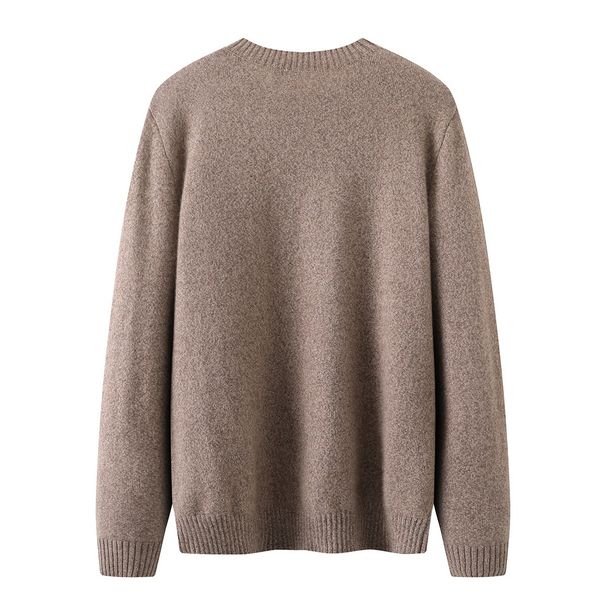 Loom Brand Cut Label Winter New Men's Classic Round Neck Warm Casual Base Knitted Cashmere Sweater Z4E277_viptrois.com