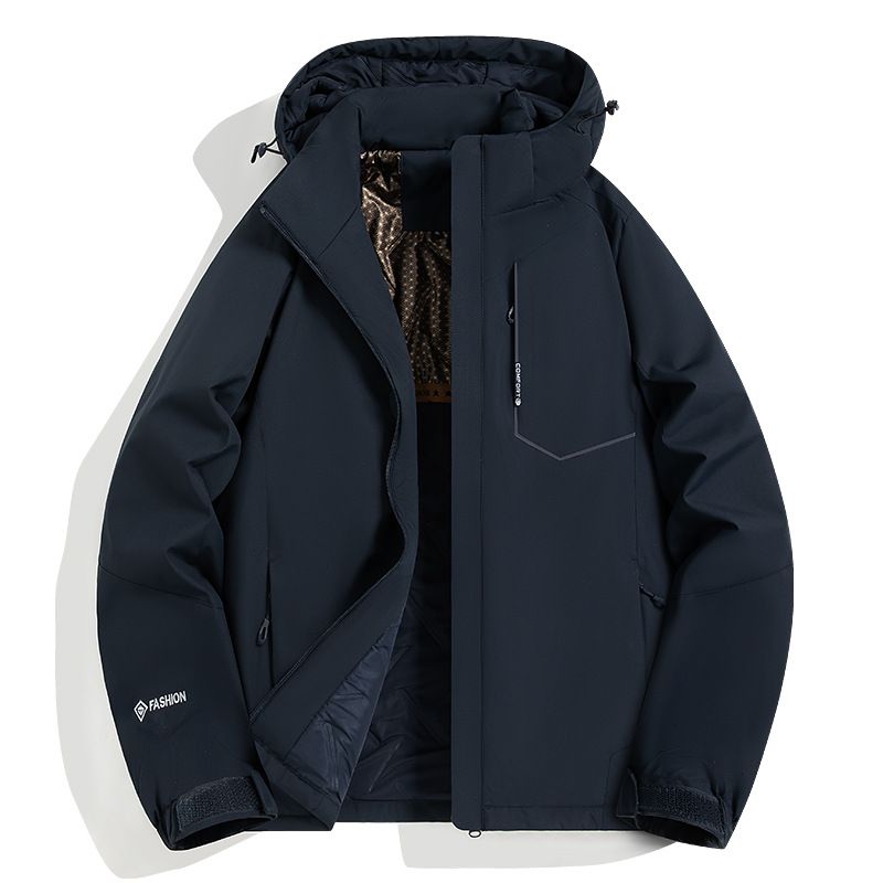 Couple's Thermal Jacket – Detachable Hood Winter Coat With Graphhene Lining (L-5XL, 10 Colors, 400g Polyester Fill, Zippered Pockets)_viptrois.com