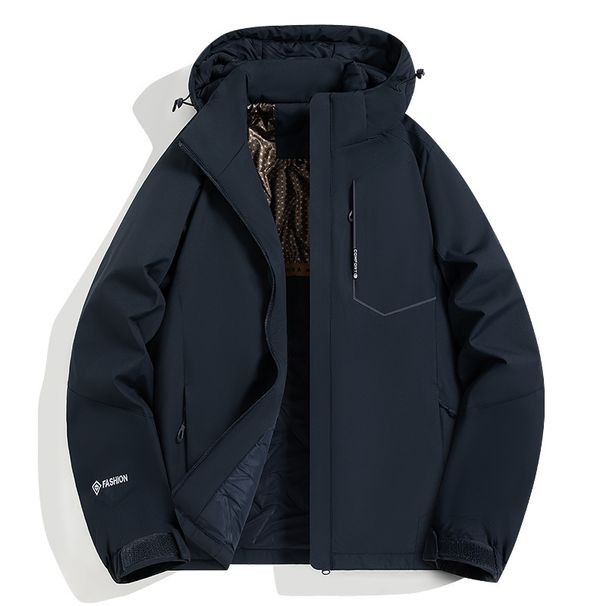 Couple's Thermal Jacket – Detachable Hood Winter Coat With Graphhene Lining (L-5XL, 10 Colors, 400g Polyester Fill, Zippered Pockets)_viptrois.com