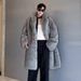 Men's Clothing Men's Fur Coat New Imitation Mink Fur Suit Collar Long Coat Winter Windproof Warm Windbreaker Large Size_viptrois.com