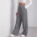 Fall New Unisex Multi-Pocket Loose Fit Sweatpants With Drawstring Waist Wide Leg Design_viptrois.com
