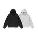 Pure RDT Men's Fashion|Gray Cleanfit American Style Hooded Sweatshirt 550G Basic Solid Color Short Hoodie For Men_viptrois.com