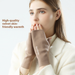 Autumn And Winter German Velvet Half Finger Gloves For Women Winter Student Writing Office Typing Exposed Five Fingers, And Velvet Warm Gloves_viptrois.com