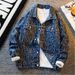 Men's Clothing Heavy Industry Full Print Jacquard Denim Jacket Spring And Autumn Handsome Casual Jacket_viptrois.com