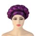 Fashionable and Exaggerated New Beauty Bar Hot Diamond Thick Braided Headband Muslim Hat_viptrois.com