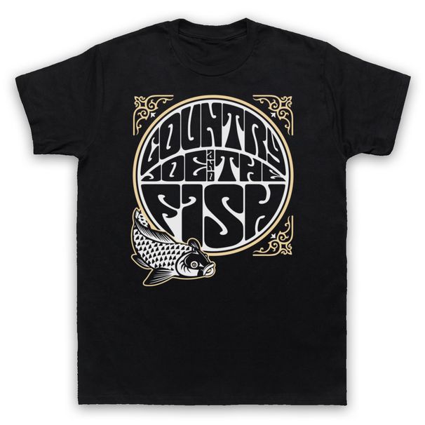 MENS WOMENS COUNTRY JOE AND THE FISH UNOFFICIAL CLASSIC ROCK BAND T-Shirt Mens Womens Tees Top_viptrois.com