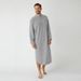 Muslim Pajamas, Long Sleeved Buttoned Solid Arab Shirt, Men's Robe_viptrois.com