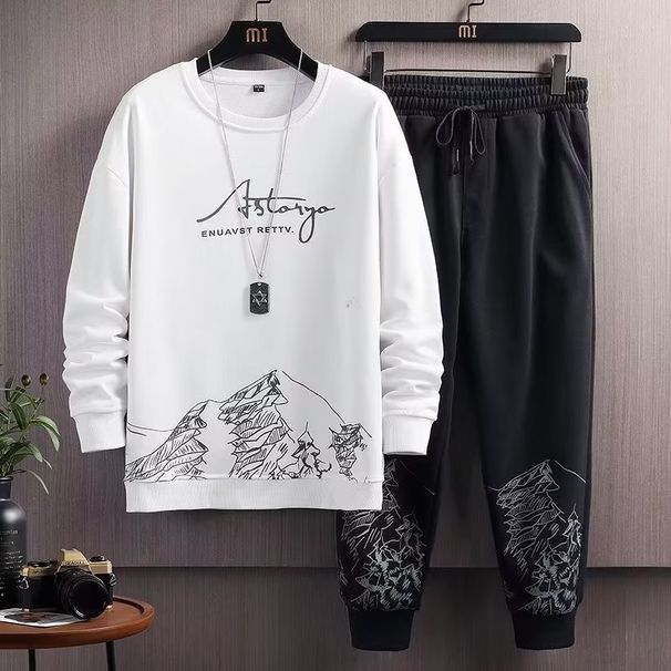 Sports Set Spring Hoodies, Loose Trendy, Handsome And Youthful Autumn Casual Men's Clothing Matching_viptrois.com