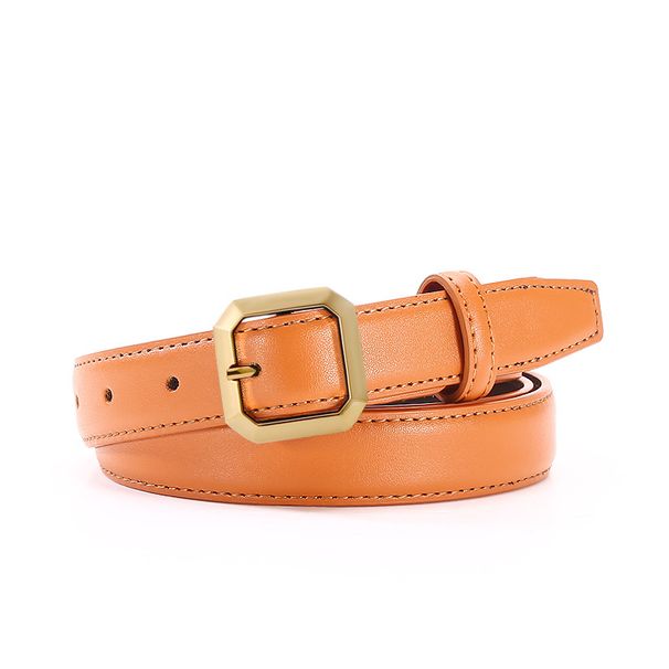 New Style Women, High-End Fashion Versatile Belt, Simple Waist For Jeans, Cowhide Decorative Belt_viptrois.com