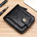 Men's Wallet Wallet Men's Short Fashion Horizontal Zipper Hardware Buckle Coin Purse Multi-card Multi-function Certificate Wallet_viptrois.com