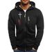 Men's Oversized Zip-Up Hoodie – Warm & Stylish Winter Cardigan With Arm Zipper Detail (Black/Gray/Navy, S-XXXL)_viptrois.com