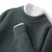 Nordmann Autumn Winter New Wool Men Half Turtleneck Solid Color Loose Business Casual Thickened Knitted Base Cashmere Sweater_viptrois.com