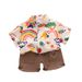 Kids’ Clothing Baby Thin Full Print Shirt Short Sleeved Shirt Boy Stylish Summer Clothes Children's Casual Clothes Children's Shorts Trendy_viptrois.com