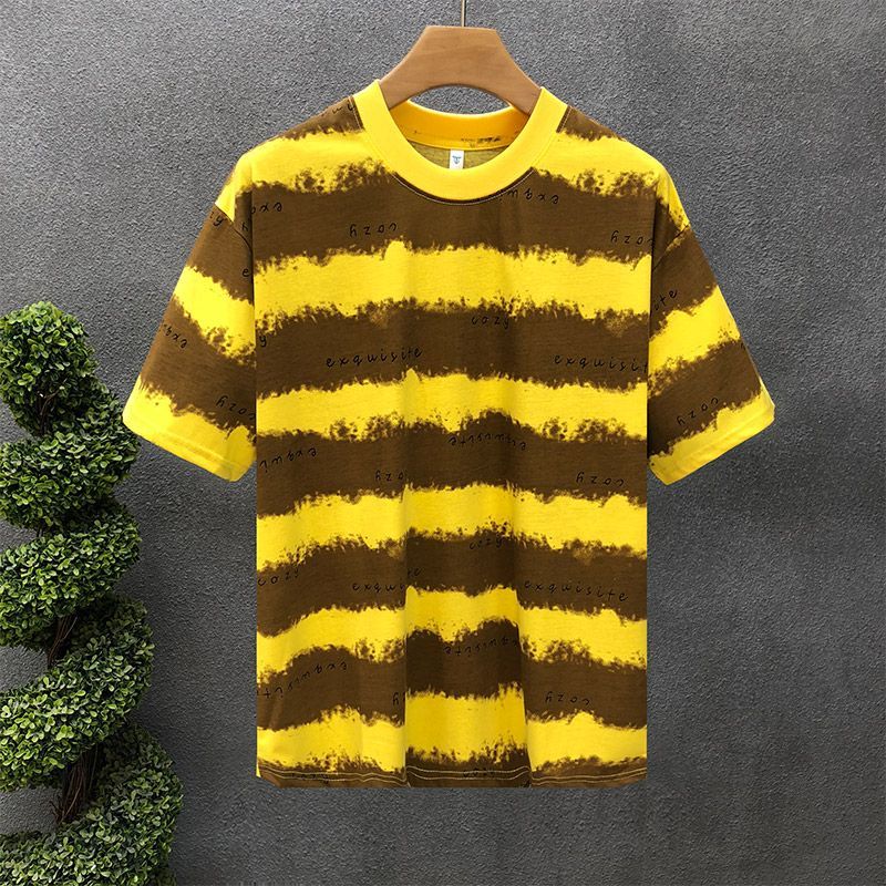 Niche Design Sense Loose Short-sleeved T-shirt Trendy Clothes 2025 Summer New Men's Half-sleeved Trendy Top_viptrois.com