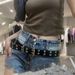 Double breasted hollowed out star decoration belt, millennium Y2K punk style spicy girl personality rivet porous belt_viptrois.com