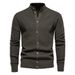 Pure 2024 Autumn Winter Men Casual Knitted Sweater Insert Jacket Spliced Men's Korean Version Slim Fit Youth Color Block_viptrois.com