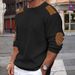 Men's Clothing Autumn And Winter New Men's Knitted Sweater Round Neck Long Sleeve Stitching Pullover Sweater Slim Sweater_viptrois.com