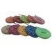 Flat Tri-color Long Striped Polyester Shoelaces 7mm Wide_viptrois.com