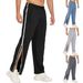 Men's Clothing Sports Zipper Pants Loose Sweatpants Training Seconds Off Basketball Pants Trendy Fashion Simple Versatile Casual Pants_viptrois.com