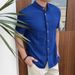 Men's Clothing Exclusively For Men's Loose Cardigan Solid Color Casual Short Sleeved Shirt_viptrois.com