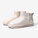 Women's snow boots short boots waterproof, non-slip, warm and thick warm women's shoes_viptrois.com