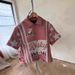 New Cross-border American Retro Street Hip-hop Letter And Character 3D Print Loose Men's Short-sleeve Cardigan Shirt_viptrois.com