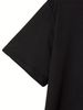 Maglietta Uomo 180g Cotone Puro Collo Rotondo Stampa New York Minimalista, Design Semplice Moderno Comoda Per Outfit Estivi Casual_viptrois.com
