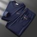 Men's Clothing High End Autumn And Winter Round Neck Sweatshirt With Cuffed Sweatpants Two Piece Set_viptrois.com