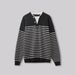 Nordmann APO Men's Clothing|Men's Sweater Autumn Loose Two-Piece Color Block Striped Knit Long Sleeve Inner Top_viptrois.com