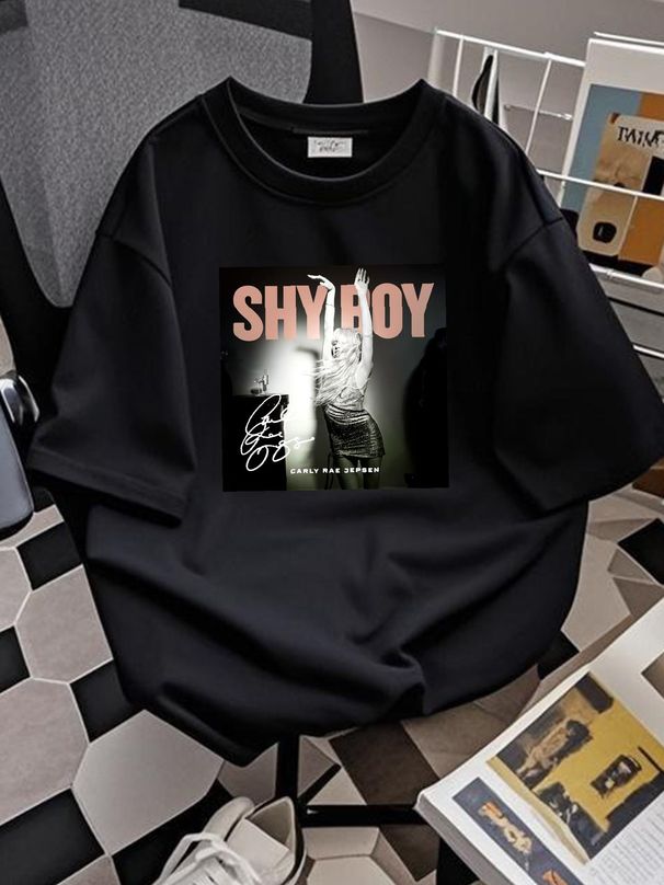 New Popular Carly Rae Jepsen Shy Boy Gift For Fans Unisex All Size Shirt 1N1551 Homme Fashion Streetwear Graphic Stylish Designer Clothes Casual_viptrois.com