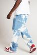 Men'S Loose-Fitting White Washed Straight Tie-Dye Denim Trousers_viptrois.com